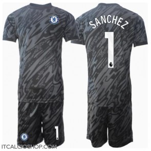 Chelsea Robert Sanchez #1 Portiere Seconda Maglia Bambino 2024-25 Manica Corta (+ Pantaloni corti)